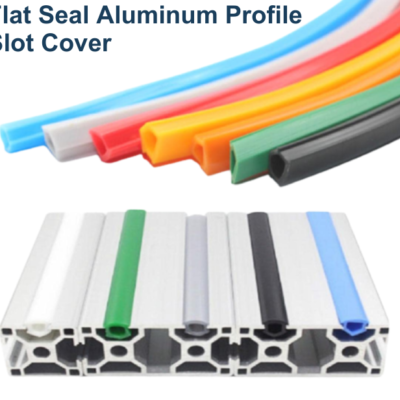 Flat Seal Aluminum Profile Slot Cover 1Meter